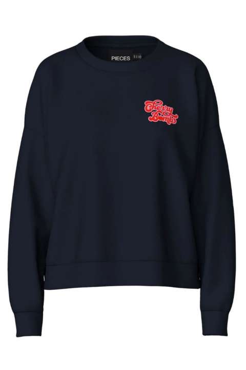 Priser på Pieces - Sweatshirt - PC Chilli Summer Ls Print Sweat - Sky Captain