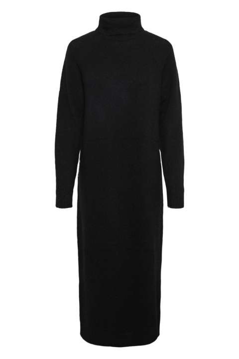 Priser på Pieces - Kjole - PC Juliana LS Rollneck Knit Dress - Black