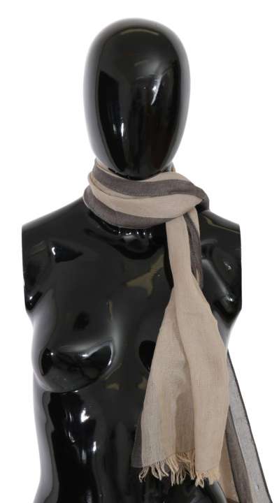 Priser på Costume National Elegant Beige Cotton Scarf for Dame