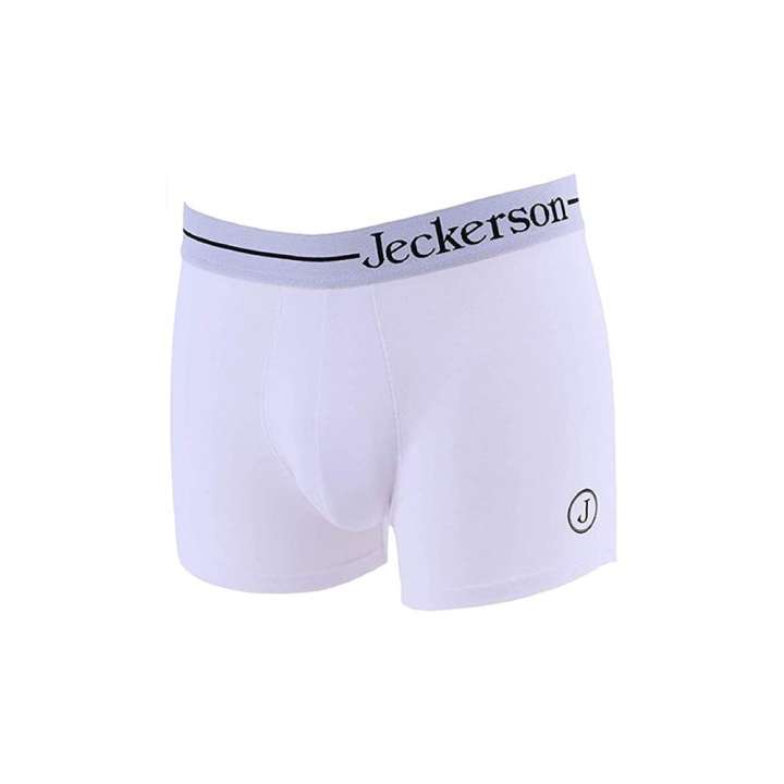 Priser på Jeckerson Elastic Monochrome Herre Boxer Duo with Printed Logo