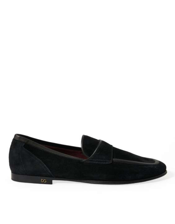 Priser på Dolce & Gabbana Elegant Velvet Black Loafers for Herre