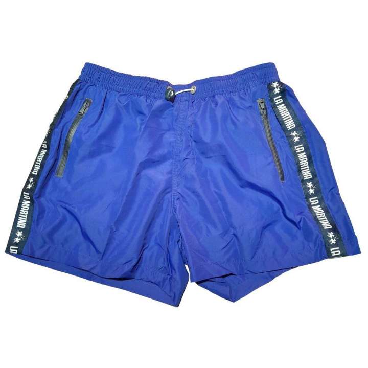 Priser på La Martina Chic Blue Striped Herre Swim Shorts