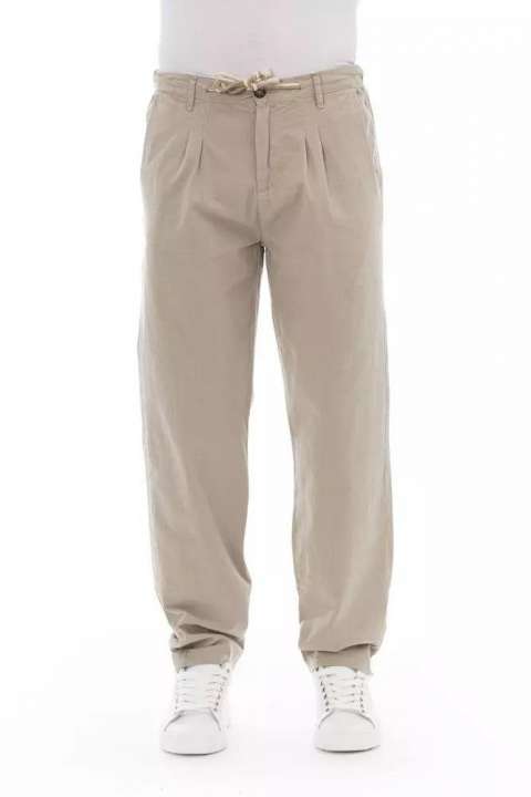 Priser på Baldinini Trend Chic Beige Chino Trousers for Herre