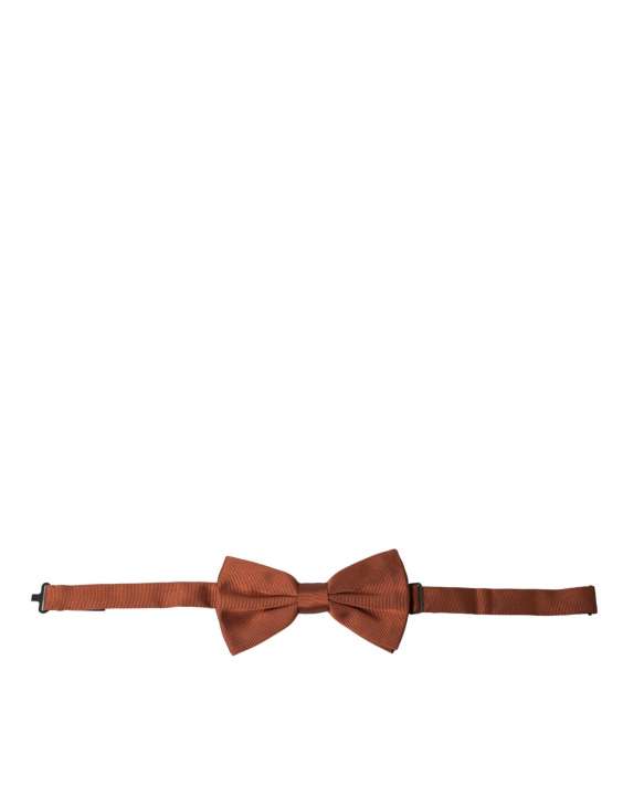 Priser på Dolce & Gabbana Brown Silk Adjustable Neck Herre Bow Tie