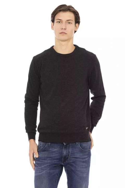 Priser på Baldinini Trend Elegant Crewneck Monogram Sweater