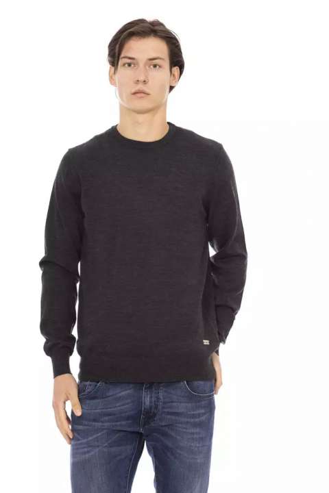 Priser på Baldinini Trend Elegant Crewneck Monogram Sweater