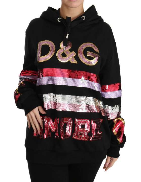 Priser på Dolce & Gabbana DG Sequined Hooded Pullover Sweater