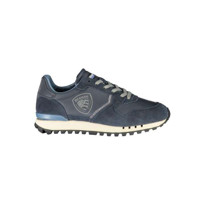 Priser på Blauer Sleek Blue Sports Sneakers with Contrast Lace-Up Detail