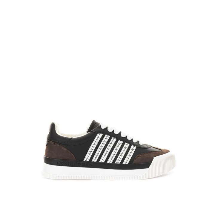 Priser på DsquaredÂ² Black Leather Sneakers