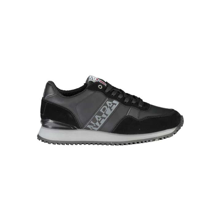 Priser på Napapijri Sleek Black Contrast Lace Sneakers