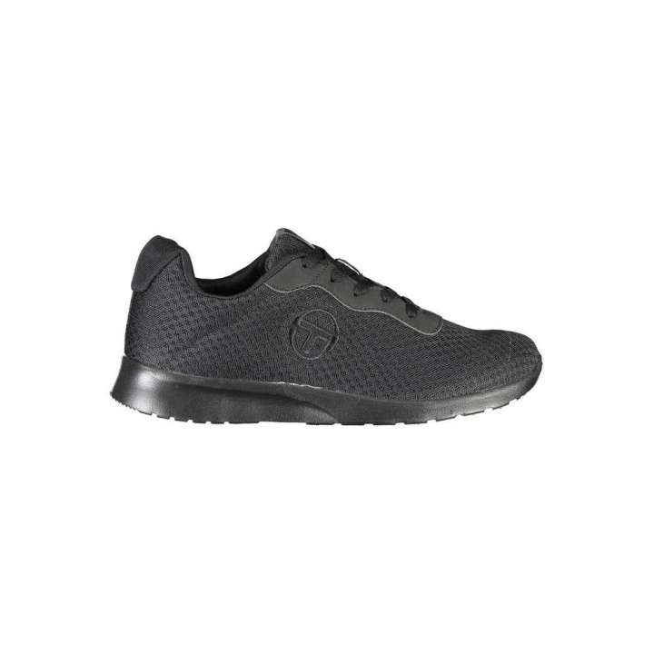 Priser på Sergio Tacchini Sleek Black Sneakers with Embroidered Detail