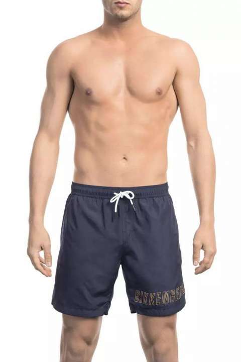 Priser på Bikkembergs Chic Blue Swim Shorts with Stylish Front Print