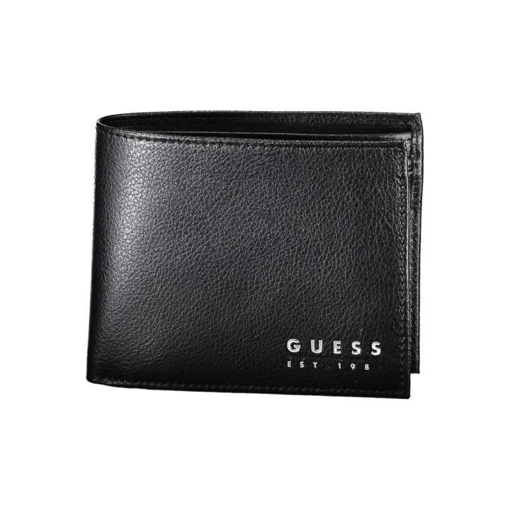 Priser på Guess Jeans Chic Black Leather Dual-Compartment Wallet