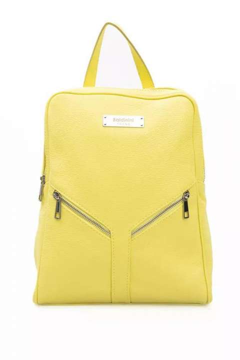 Priser på Baldinini Trend Sunshine Yellow Leather Backpack