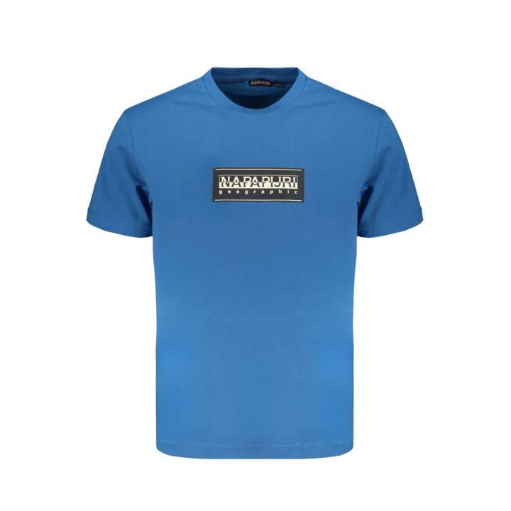 Priser på Napapijri Blue Cotton T-Shirt