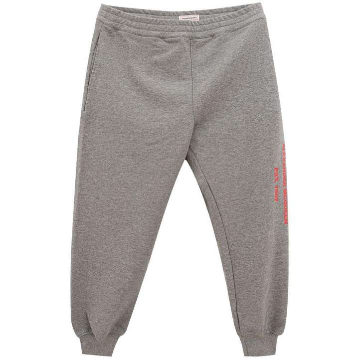 Priser på Alexander McQueen Chic Gray Cotton Blend Trousers