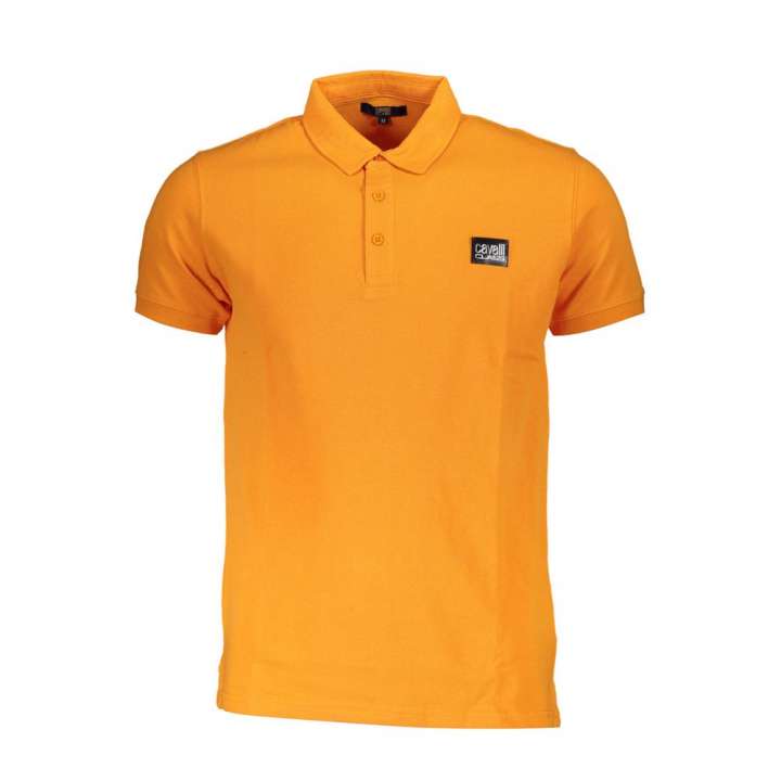 Priser på Cavalli Class Orange Cotton Polo Shirt