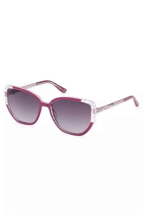 Priser på Guess Jeans Chic Purple Square Frame Solbriller