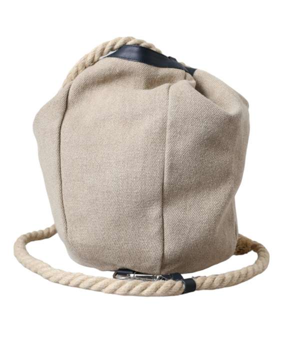 Priser på Dolce & Gabbana Beige Canvas Fabric Bucket Sack Pouch Purse Bag