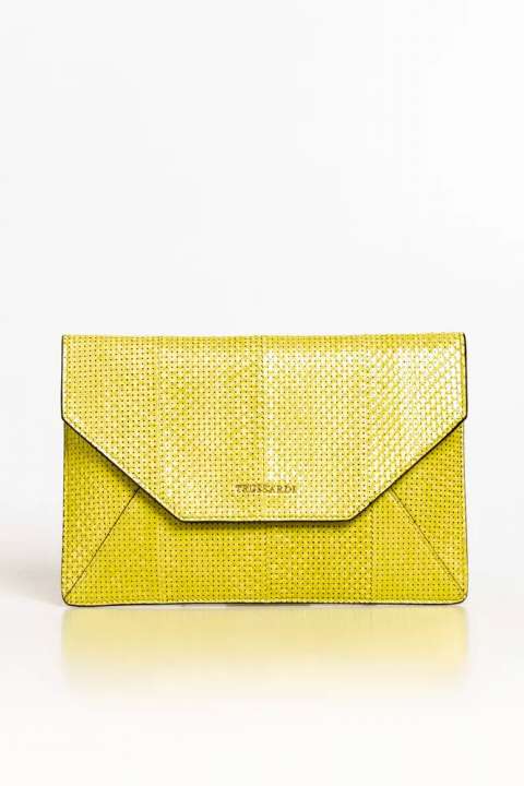 Priser på Trussardi Yellow Leather Dame Clutch