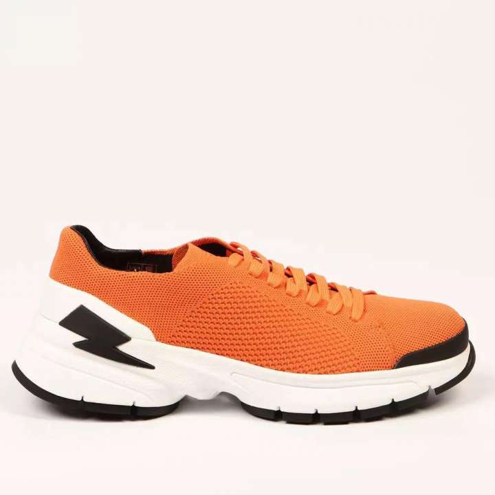 Priser på Neil Barrett Orange Textile Herre Sneakers