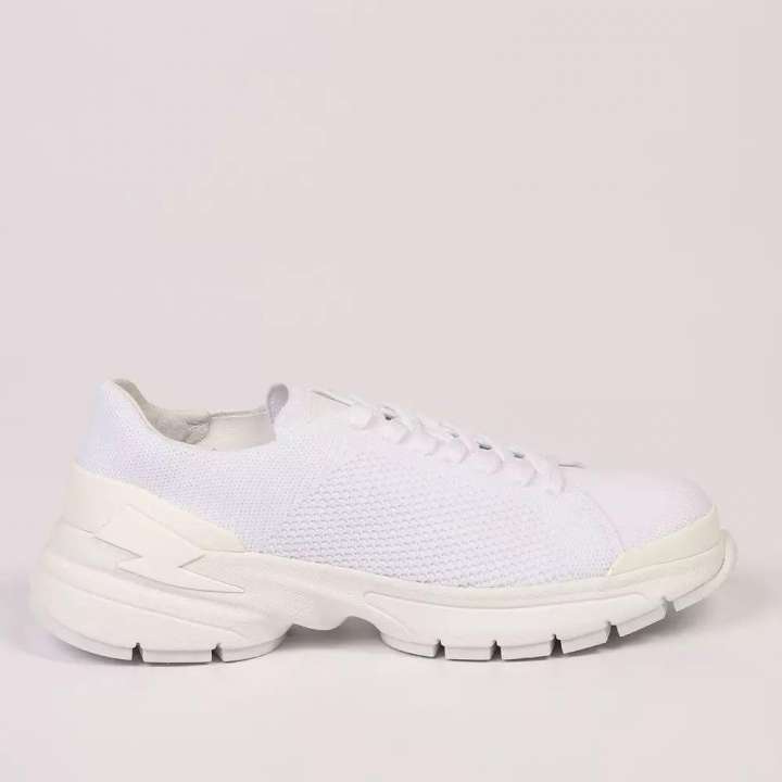 Priser på Neil Barrett White Textile Herre Sneakers