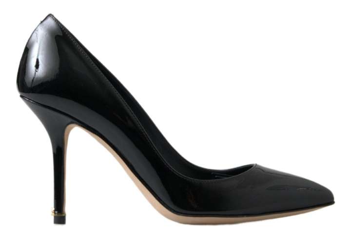 Priser på Dolce & Gabbana Elegant Patent Leather Heels Pumps