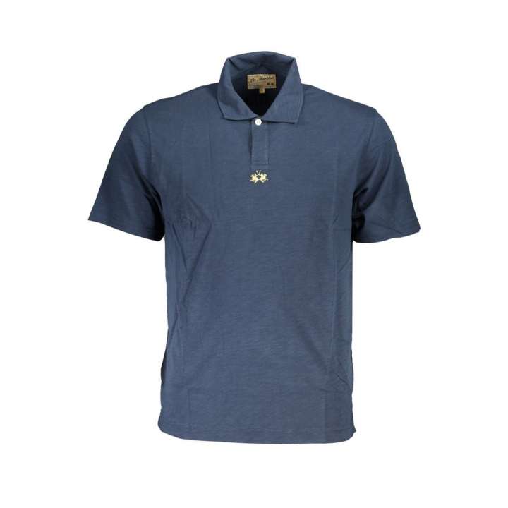 Priser på La Martina Classic Short-Sleeved Blue Polo