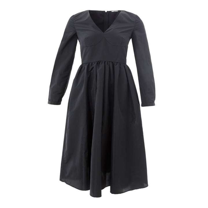 Priser på Lardini Elegant Black Polyester Dress