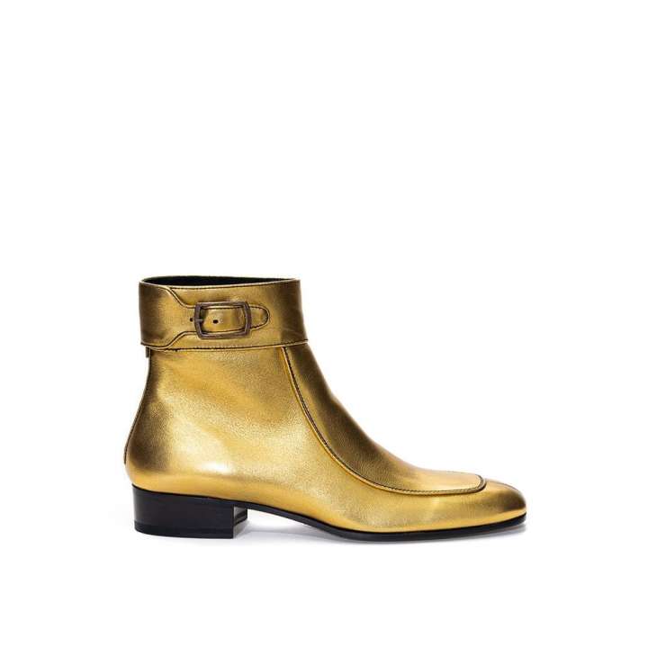 Priser på Saint Laurent Gold Leather Boot