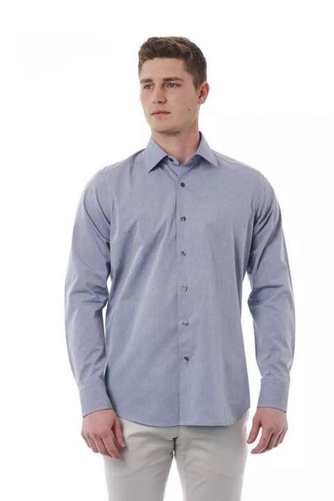 Priser på Bagutta Gray Cotton Herre Shirt