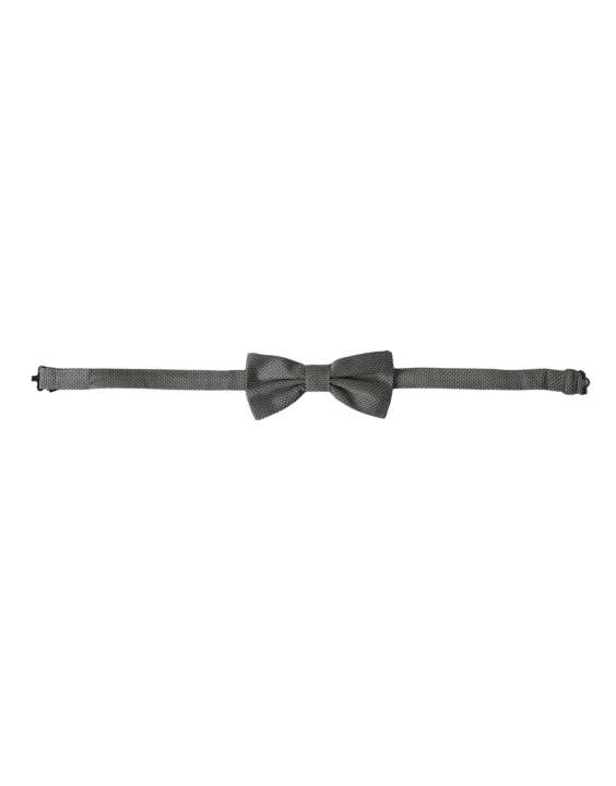 Priser på Dolce & Gabbana Gray Silk Patterned Adjustable Neck Herre Bow Tie