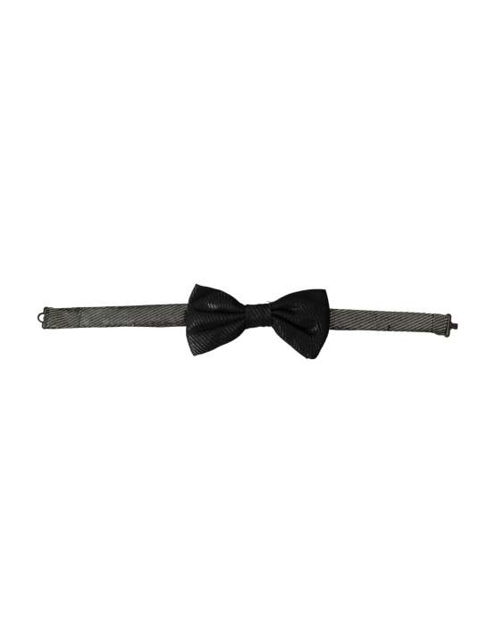 Priser på Dolce & Gabbana Black Fantasy Silk Adjustable Neck Herre Bow Tie