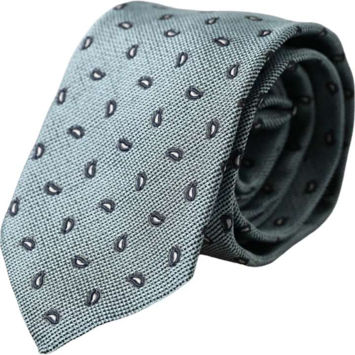 Priser på Dolce & Gabbana Green 100% Silk Patterned Adjustable Herre Tie