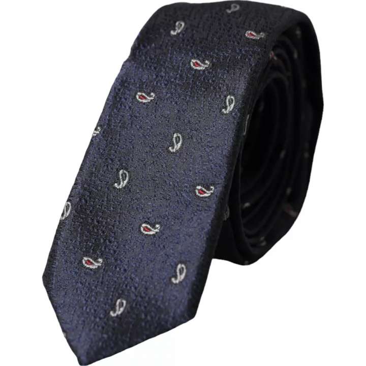 Priser på Dolce & Gabbana Dark Blue Fantasy 100% Silk Adjustable Herre Tie