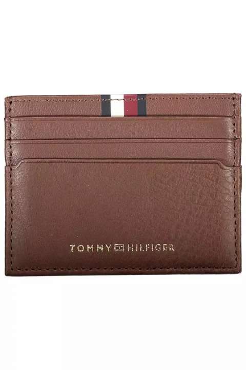 Priser på Tommy Hilfiger Elegant Brown Leather Card Holder