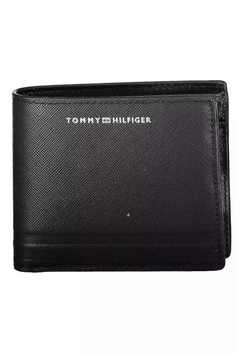 Priser på Tommy Hilfiger Sleek Black Leather Bifold Wallet with Coin Purse