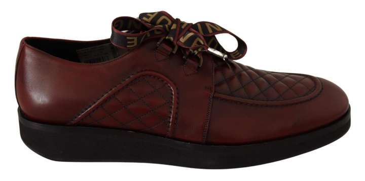 Priser på Dolce & Gabbana Elegant Bordeaux Derby Leather Sko