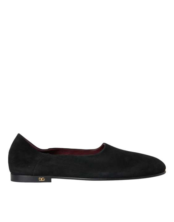 Priser på Dolce & Gabbana Black Suede Loafers Formal Dress Slip On Sko