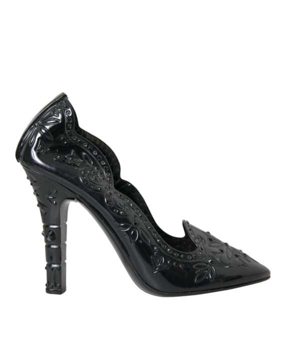 Priser på Dolce & Gabbana Black Crystal CINDERELLA Heels Pumps Sko