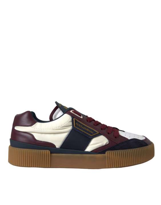 Priser på Dolce & Gabbana Multicolor Miami Leather Low Top Sneakers Sko