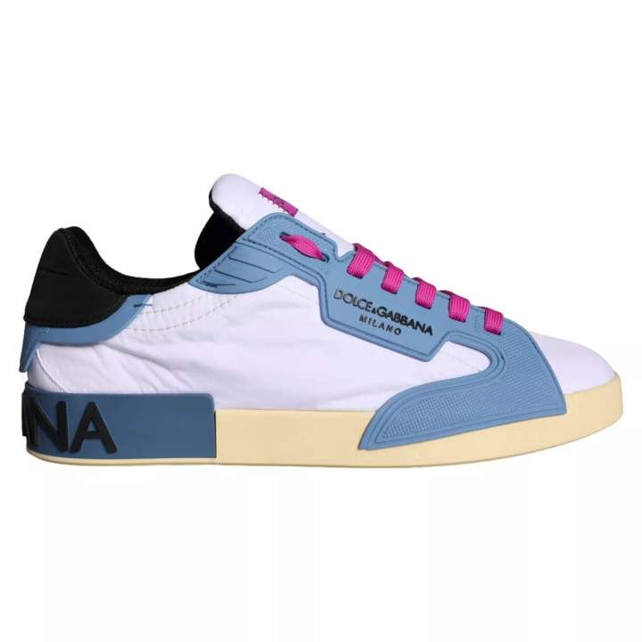 Priser på Dolce & Gabbana Multicolor Leather Low Top Sneakers Herre Sko