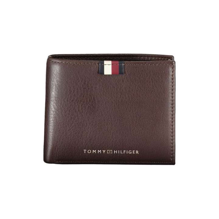 Priser på Tommy Hilfiger Elegant Leather Wallet with Contrast Detailing