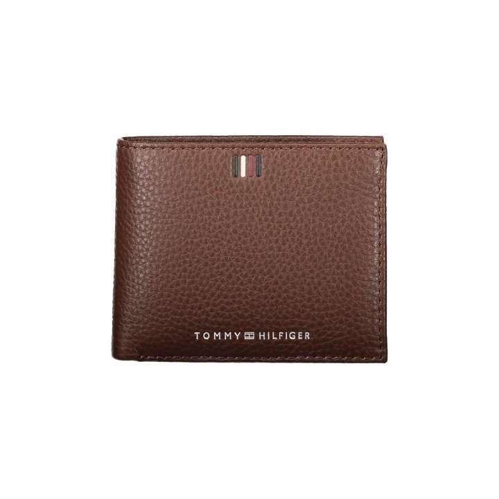 Priser på Tommy Hilfiger Elegant Leather Wallet with Contrast Details