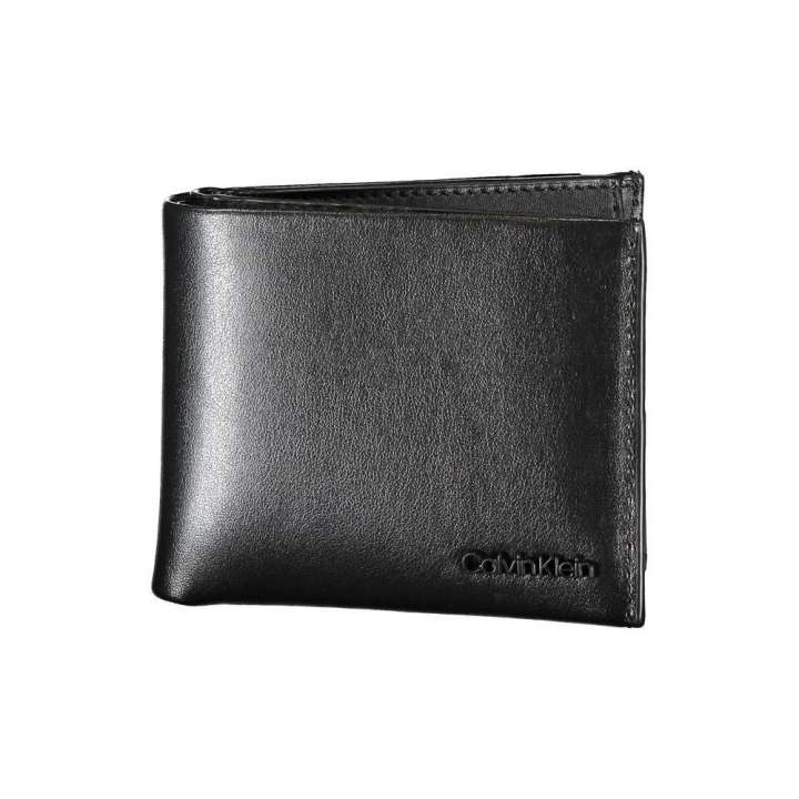 Priser på Calvin Klein Elegant Black Leather Dual-Compartment Wallet