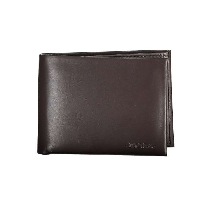 Priser på Calvin Klein Elegant Brown Leather Dual-Compartment Wallet