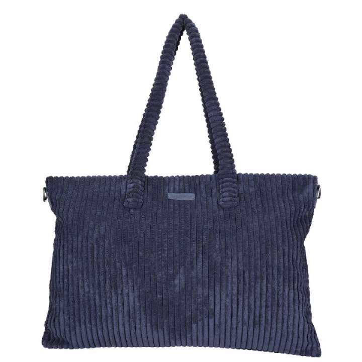 Priser på Enrico Benetti Rosie Shopper XL Navy Fløjl 78027-002