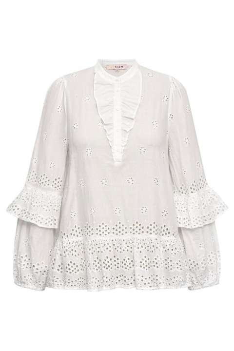 Priser på A-View - Bluse - Kara Blouse - White