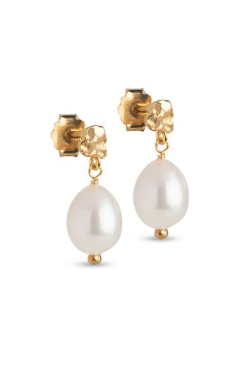 Priser på Enamel - Øreringe - Poe Pearl Pearls - Guld