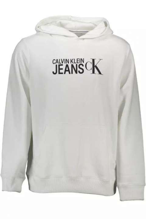 Priser på Calvin Klein Eco-Conscious White Hooded Sweatshirt